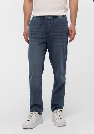 B34S35017 Erkek Mavi Jean Pantolon - 2