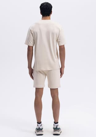 Em589 Erkek Beyaz Baskılı T-shirt - 3