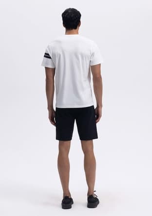 Em442 Erkek Beyaz Baskılı T-shirt - 3