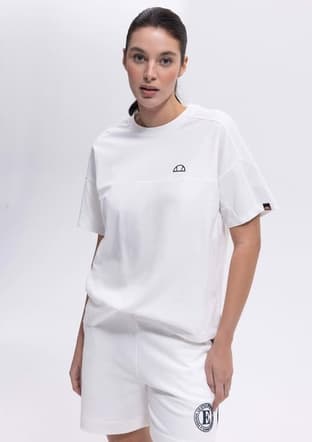 Ef394 Kadın Beyaz Baskılı T-shirt - 1
