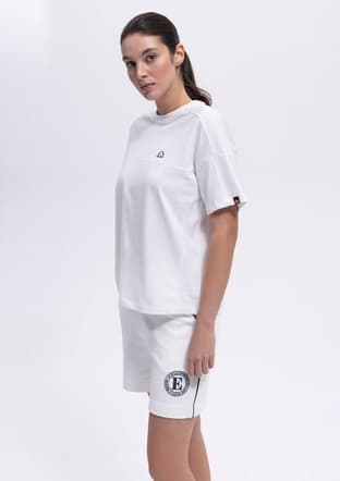 Ef394 Kadın Beyaz Baskılı T-shirt - 2