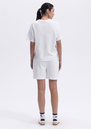 Ef394 Kadın Beyaz Baskılı T-shirt - 3