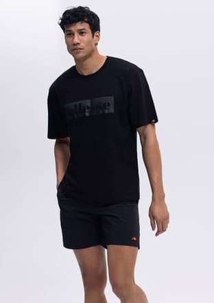 Em390 Erkek Siyah Baskılı T-shirt - 1
