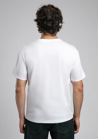252 Lcm 242052 Erkek Beyaz O Yaka T-shirt - 3