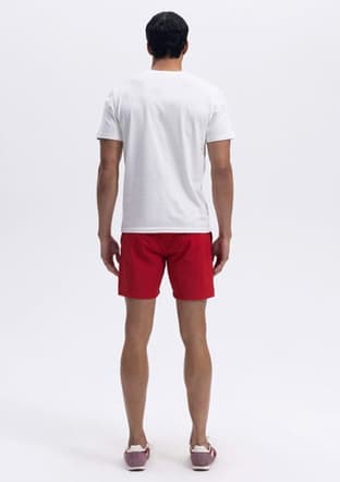 Em453 Erkek Beyaz Baskılı T-shirt - 3