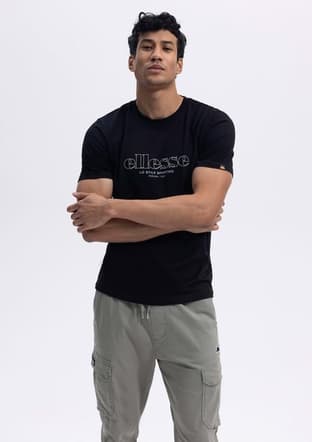 Em451 Erkek Siyah Baskılı T-shirt - 1