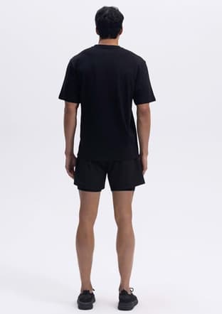 Em391 Erkek Siyah Baskılı T-shirt - 3
