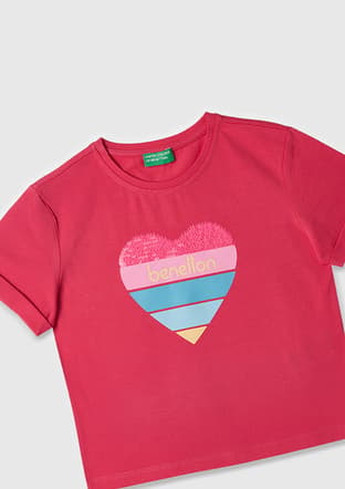 17047 Kız Çocuk Pembe Basic T-shirt - 2