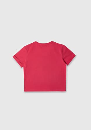 17047 Kız Çocuk Pembe Basic T-shirt - 3