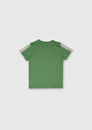17008 Erkek Çocuk Yeşil Basic T-shirt - 3