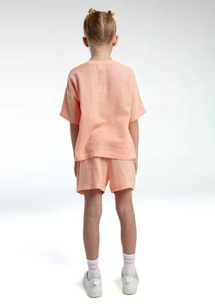 Rp3627-2 Kız Çocuk Turuncu Pijama - 2
