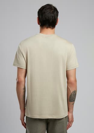 252 Lcm 242050 Erkek Bej O Yaka T-shirt - 3