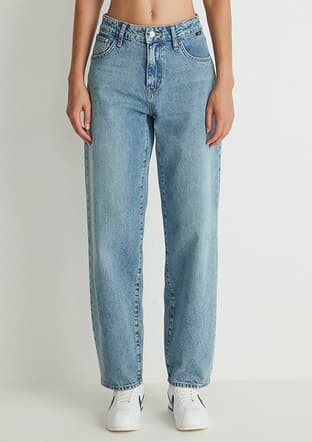 M1010600-87776 Kadın Mavi Jean Pantolon - 2