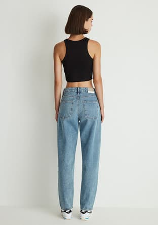 M1010600-87776 Kadın Mavi Jean Pantolon - 3