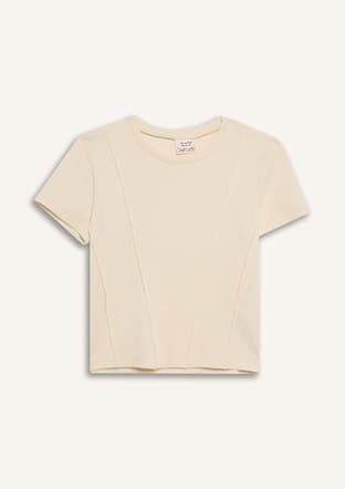 C0104A8Xa Kız Çocuk Beyaz Kısa Kol T-shirt - 1