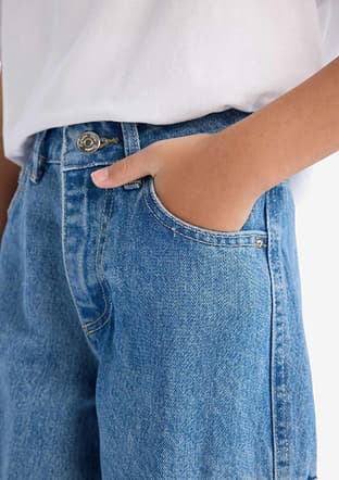 D9695A8Xa Kız Çocuk Mavi Jean Pantolon - 3