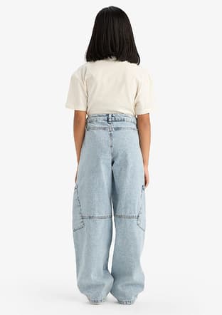 E1742A8Xa Kız Çocuk Mavi Jean Pantolon - 3