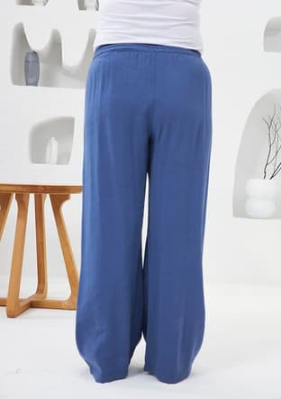 1809 Kadın Lacivert Pantolon - 3