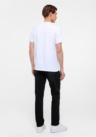 Ts1014000445 Erkek Beyaz V Yaka T-shirt - 2