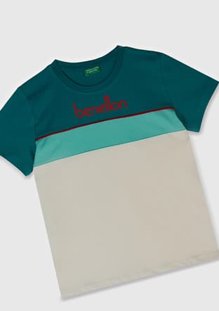 17027 Erkek Çocuk Yeşil Kısa Kol T-shirt - 2