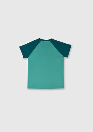 17032 Erkek Çocuk Yeşil Kısa Kol T-shirt - 3