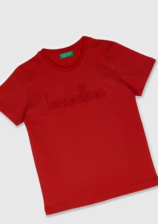 17019 Erkek Çocuk Turuncu Kısa Kol T-shirt - 2