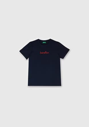 17005 Erkek Çocuk Lacivert Kısa Kol T-shirt - 1