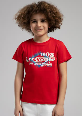252 Lcb 242004 Erkek Çocuk Kırmızı Baskılı T-shirt - 2