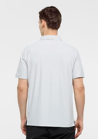 B34S10055 Erkek Gri Polo Yaka T-shirt - 2