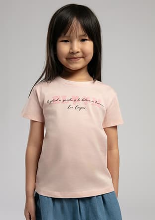 252 Lcg 242007 Kız Çocuk Pembe Baskılı T-shirt - 2