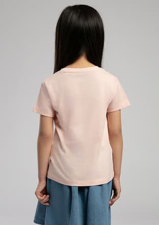 252 Lcg 242007 Kız Çocuk Pembe Baskılı T-shirt - 3
