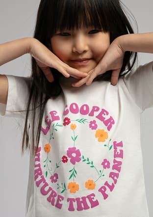 252 Lcg 242001 Kız Çocuk Beyaz Baskılı T-shirt - 2