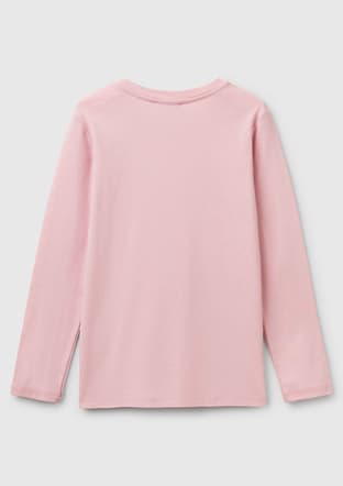 3I9Wc10My-25Y Kız Çocuk Pembe Uzun Kol T-shirt - 2