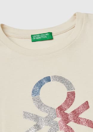 3I9Wc10My-25Y Kız Çocuk Bej Uzun Kol T-shirt - 3