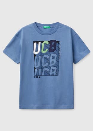 3I1Xc10N3-25Y Erkek Çocuk Mavi Baskılı T-shirt - 1