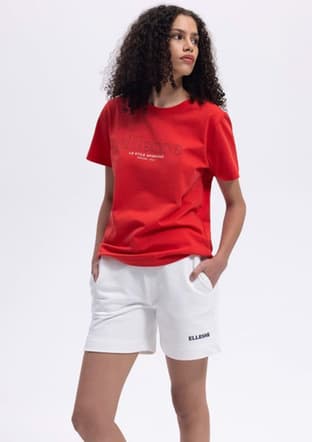 Ef445 Kadın Kırmızı Baskılı T-shirt - 2