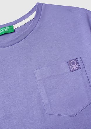 3I1Xc10N8-25Y Kız Çocuk Mor Baskılı T-shirt - 3