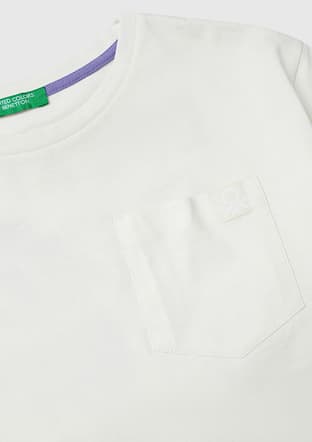 3I1Xc10N8-25Y Kız Çocuk Beyaz Baskılı T-shirt - 3
