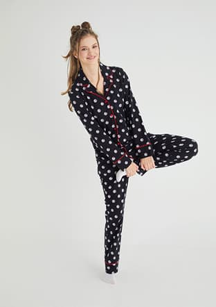 Roz-63 Kız Çocuk Siyah Pijama - 2