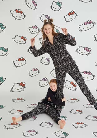 Roz-52 Kız Çocuk Siyah Pijama - 3