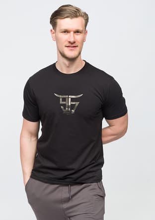 25Yjeeo04160 Erkek Siyah Bisiklet Yaka T-shirt - 3