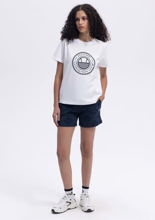 Ef444 Kadın Beyaz Baskılı T-shirt - 2
