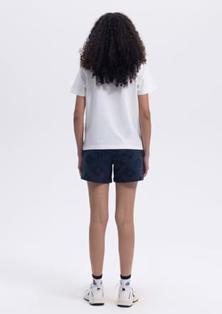 Ef444 Kadın Beyaz Baskılı T-shirt - 3