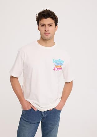 Tc9024 Erkek Beyaz T-shirt - 1