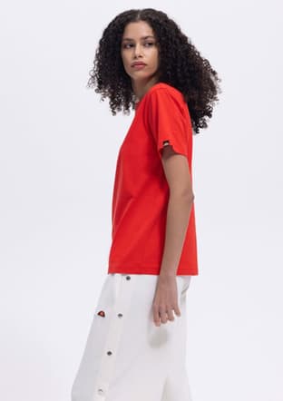 Ef174-1 Kadın Kırmızı Baskılı T-shirt - 3
