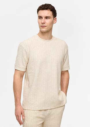 B34S12008 Erkek Çok Renkli Bisiklet Yaka T-shirt - 1