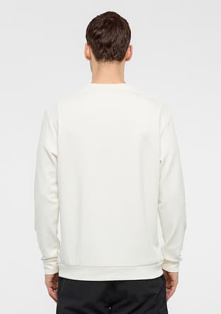 B34S12006 Erkek Beyaz Sweatshirt - 2