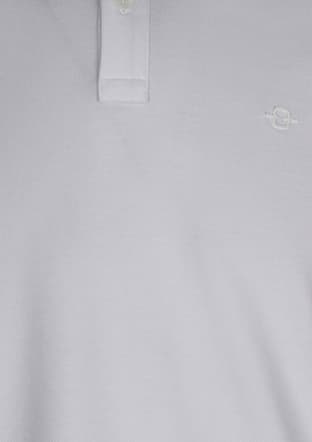 B34S10003 Erkek Beyaz Polo Yaka T-shirt - 3