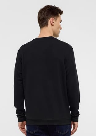 B34S12006 Erkek Siyah Sweatshirt - 2