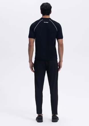 Em407 Erkek Siyah Polo Yaka T-shirt - 3
